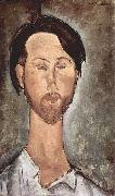 Amedeo Modigliani Portrat des Leopold Zborowski oil painting reproduction